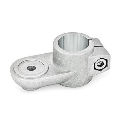 Swivel Clamp Connectors, Aluminum, with screw, stainless steel, Type MZ, with centering step