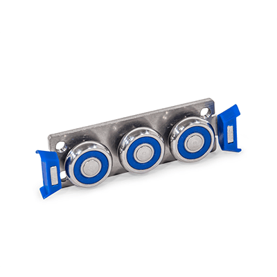 Stainless Steel Cam Roller Carriages for Stainless Steel Cam Roller Linear Guide Rails GN 2492, Type K3, Compact design with 3 rollers