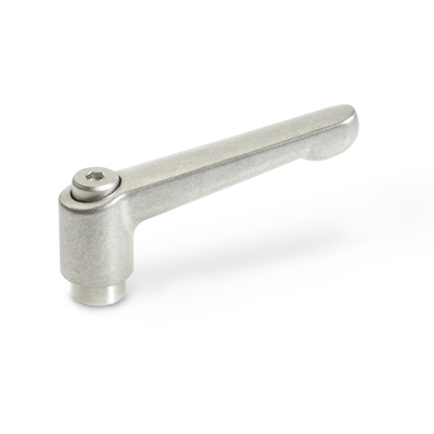 Adjustable Stainless Steel-Hand levers, Type IS, with internal hexagon, with Thread