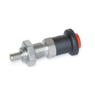 Stainless Steel-Indexing plungers, Type A, without lock nut