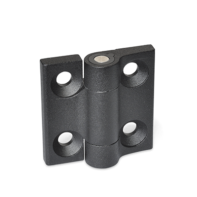 Hinges, Zinc die casting, with detent, Type A2, Indexing position, -90°, 0°, 90° and 180°, medium holding torque