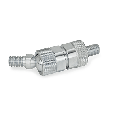 Ball joints, Stainless Steel, Type KS, Ball with male thread, Mounting socket with male thread