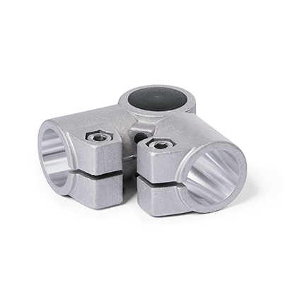 Angle Connector Clamps, Aluminum, with screw, stainless steel