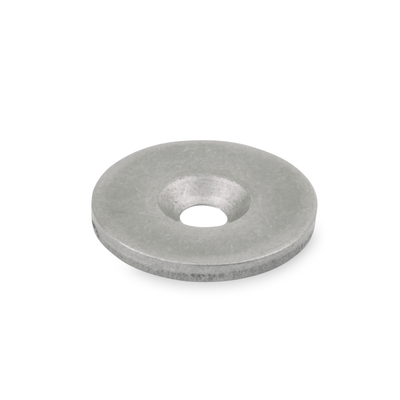 Stainless Steel-Holding Disks for Retaining Magnets, Type A, flat, without stop edge