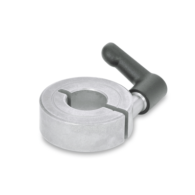 Semi-split set collars with adjustable hand lever, Stainless Steel