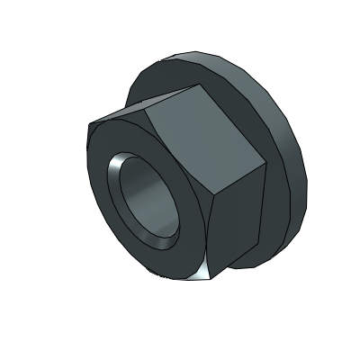 Flange nut (Flange cannot be rotated)