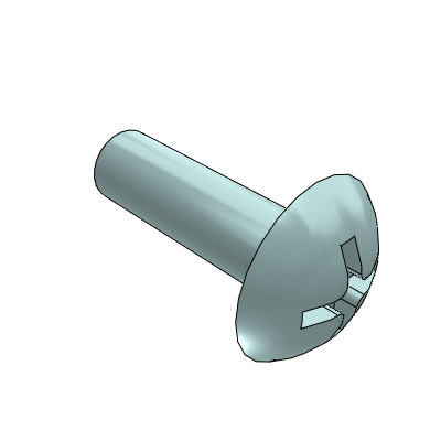 Half round head Phillips screw