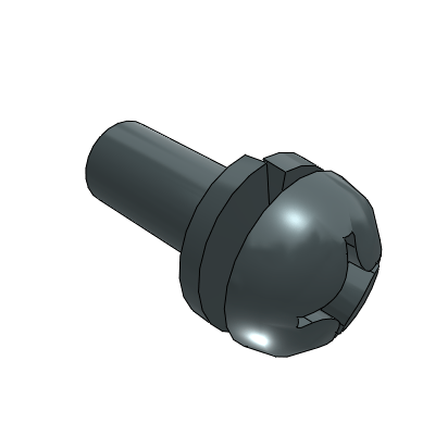 Cross combination screws (with spring washers ,P=2)