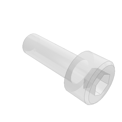 Hexagon socket plastic screw