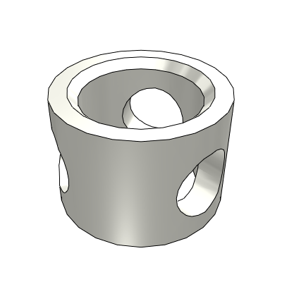 Threaded bushing (Self-tapping type, Three holes)