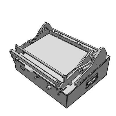 Up-turn cam press-down mechanism