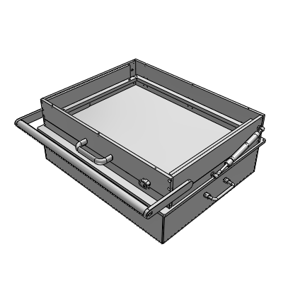 Up-turn cam press-down mechanism
