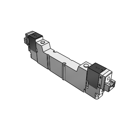 5 Port Pilot Solenoid Valve Exhaust Center / Base Ported