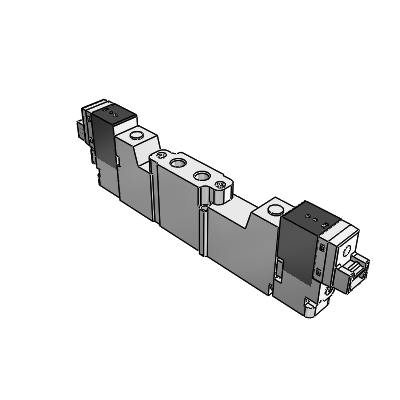 5 Port Pilot Solenoid Valve Pressure Center / Body Ported