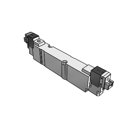 5 Port Pilot Solenoid Valve Exhaust Center / Base Ported