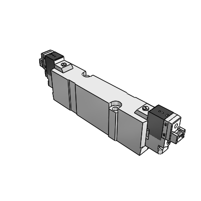5 Port Pilot Solenoid Valve Pressure Center / Base Ported