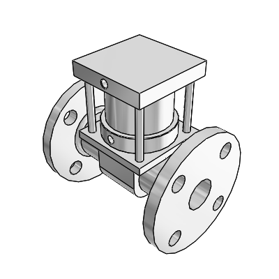 2 Port Solenoid Valve - Air Operated Flanged Type