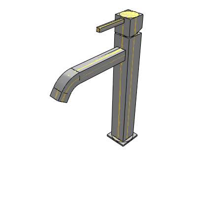 TRES STUDY SINGLE LEVER HIGH BASIN MIXER TAP Industrial Valves