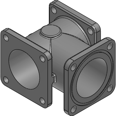Trident Emergency Products 2.5 Discharge Tee Manifold, Aluminum Industrial Valves