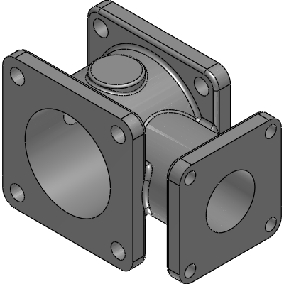 Trident Emergency Products 1.5 Manifold, (1) 1.5 x (2) 2.5 all 4-Bolt Flanges, Aluminum Industrial Valves