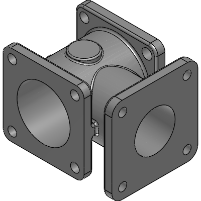 Trident Emergency Products 2.0 Manifold, (1) 2 x (2) 2.5 all 4-Bolt Flanges, Aluminum Industrial Valves