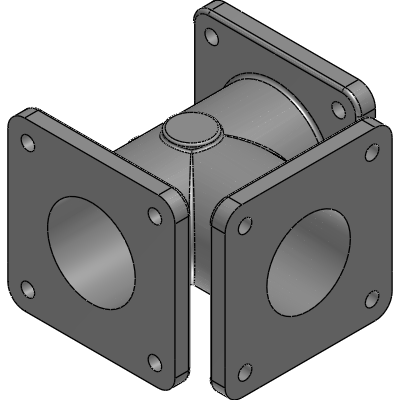 Trident Emergency Products 2.5 Suction Tee Manifold, Aluminum Industrial Valves