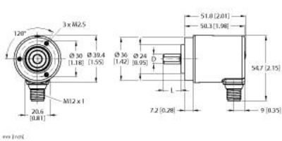 Absolute Rotary Encoder - Multiturn, Industrial Line