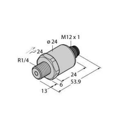 Pressure Transmitter, With 2 Switching Outputs and IO-Link