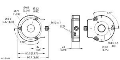Contactless Encoder with ATEX Certificate, IO-Link, 3GD, Zone 2 (22), Premium Li
