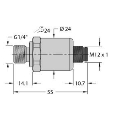 Pressure Transmitter, With 2 Switching Outputs and IO-Link