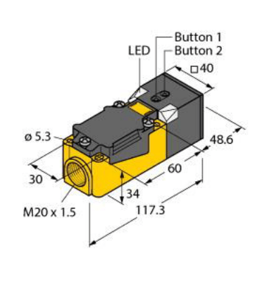 Ultrasonic Sensor, Diffuse Mode Sensor
