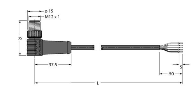 Hochtemperaturfeste Aktuator- und Sensorleitung, Anschlussleitung