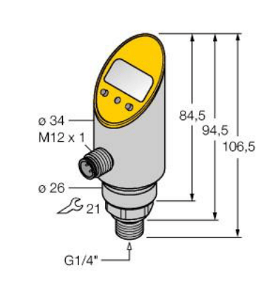 Pressure sensor, 2 PNP/NPN Transistor Switching Outputs