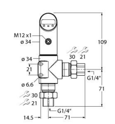 Differential Pressure Sensor, 2 PNP/NPN Transistor Switching Outputs