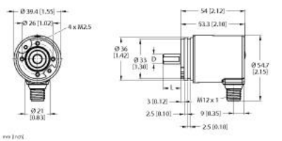 Absolute Rotary Encoder - Multiturn, Industrial Line