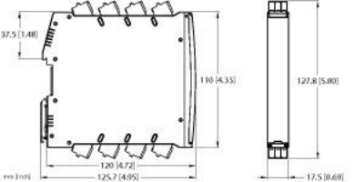 Isolating switching amplifier, 4-channel