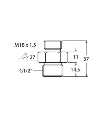Zubehör, Einschraubadapter, für Eintauch-Strömungssensoren FS/FP