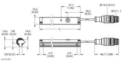 Magnetic Inductive Linear Position Sensor, For Analog Monitoring of Pneumatic Cy
