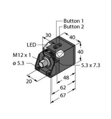 Ultrasonic Sensor, Diffuse Mode Sensor