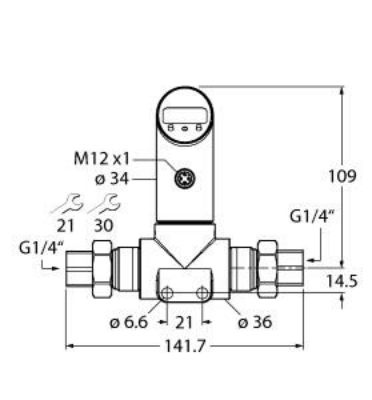 Differential Pressure Sensor, 2 PNP/NPN Transistor Switching Outputs