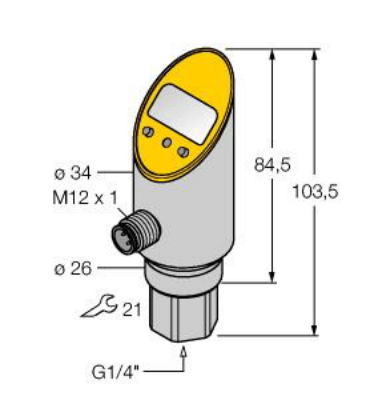 Pressure sensor, 2 PNP/NPN Transistor Switching Outputs