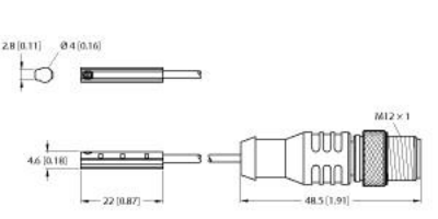 Magnetic Field Sensor, For Pneumatic Cylinders