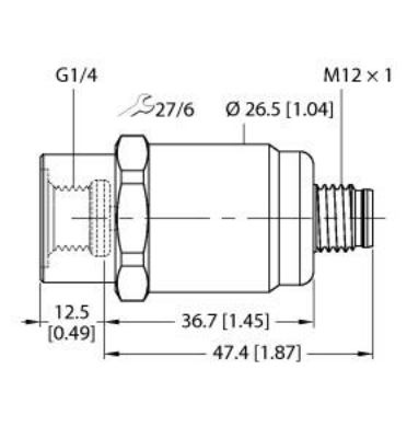 Pressure Transmitter, With 2 Switching Outputs and IO-Link
