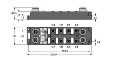 I/O Module for DeviceNet Fieldbus, 16 configurable digital channels, pnp inputs