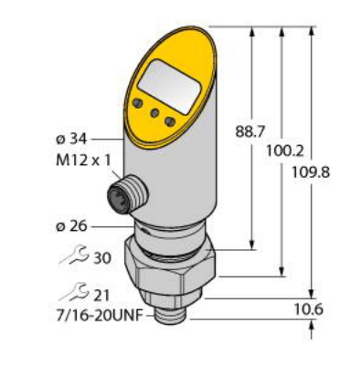 Pressure Transmitter (Rotatable), 2 PNP/NPN Transistor Switching Outputs