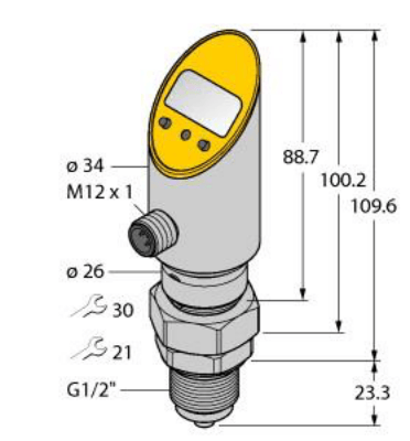 Pressure Transmitter (Rotatable), 2 PNP/NPN Transistor Switching Outputs