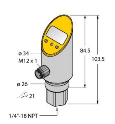 Pressure sensor, 2 PNP/NPN Transistor Switching Outputs
