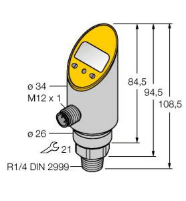 Pressure sensor, 2 PNP/NPN Transistor Switching Outputs