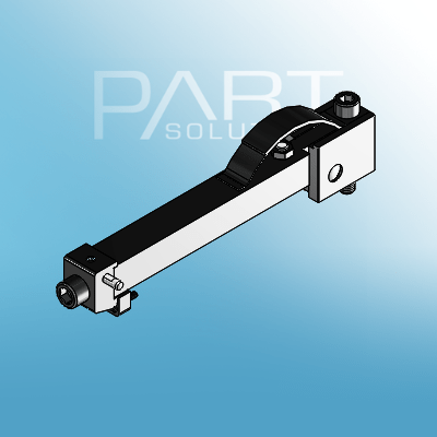 Dispositivo aggancio-sgancio regolabile con fermo piastra