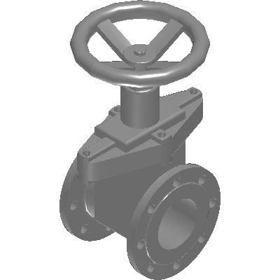 Ukspar Gate valve with rubberized wedge flange (Fig Z101) Industrial Valves